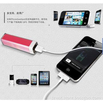 Manufactuere New design 2600mAh mini portable  power bank for promotio
